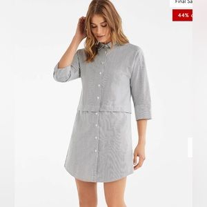 VETTA Convertible Shirt Dress Size small